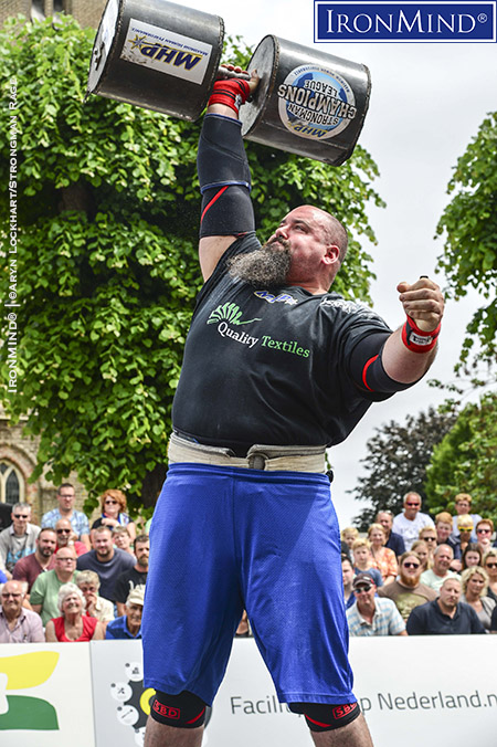 Eric Dawson (USA) made a big splash in his SCL debut as he won the MHP Strongman Champions League–Holland competition. IronMind® | Image courtesy of Aryn Lockhart/Strongman Rage