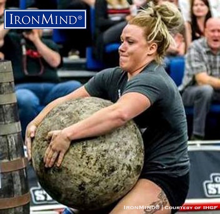 Liefa Ingalls (USA) will be going head-to-head with Anna Harjapaa (Sweden) in a women’s stonelifting championships, part of a big IHGF weekend in Fefor, Norway. IronMind® | Courtesy of IHGF