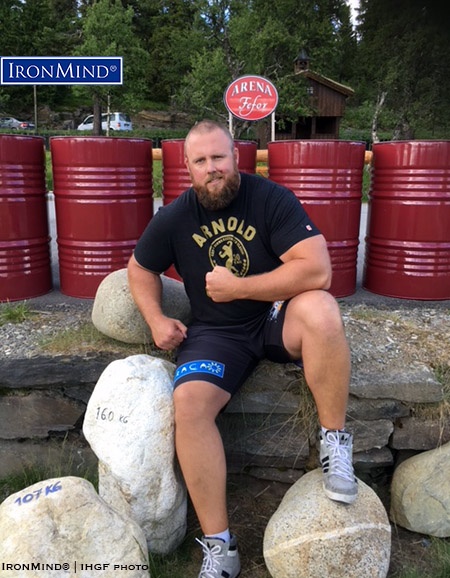 Luke Reynolds, of Australia, has been on a tour of Europe which has taken him from Holland to the Iberian Peninsula, and he is now in Scandinavia for the IHGF Stones of Strength World Challenge, coming up this weekend in Fefor, Norway. IronMind® | IHGF photo
