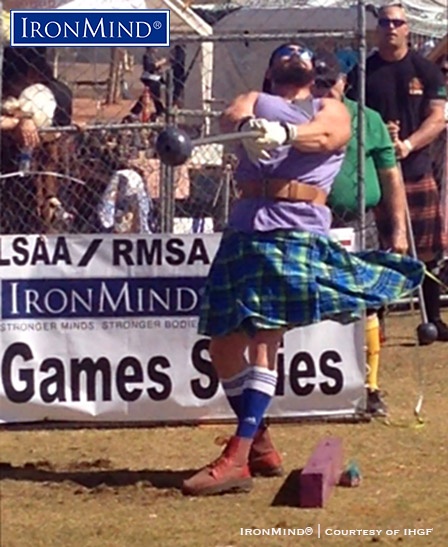 Wins on both hammers helped to power Eddie Brown to victory at the Phoenix Highland Games. IronMind® | IHGF photo