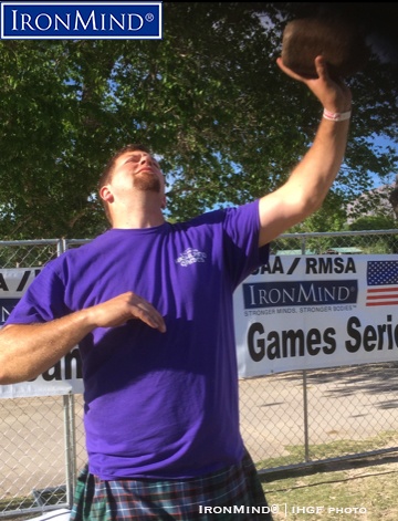 Sean Burns took the the title in the men’s Amateur A group at the Las Vegas Highland Games. IronMind® | IHGF photo