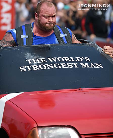 Hafthor Julius Bjornsson will be coming into the 2015 World’s Strongest Man contest as a favorite. IronMind® | Randall J. Strossen photo