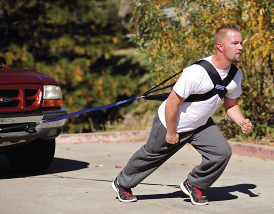 Strongman harness clearance