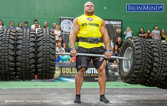 Dainis Zageris—winner of SCL Portugal 2016. IronMind® | Courtesy of SCL