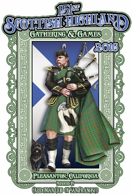 Pleasanton, California will host the 151st edition of the Caledonian Club of San Francisco’s Highland Gathering and Games, which will feature many of the world’s top heavy events competitors. IronMind® | Artwork courtesy of Steve Conway/CCSF