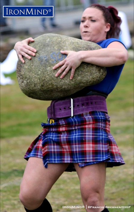 Liefa Ingalls won the special head-to-head stonelifting competition for women held by the IHGF in Vinstra, Norway. Liefa Ingalls won the special head-to-head stonelifting competition for women held by the IHGF in Vinstra, Norway. IronMind® | ©Francis Brebner/IHGF