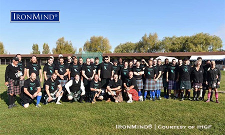 Over 40 throwers competed in the 2017 Luzarches Highland Games, north of Paris—another indication that throwing is on the rise in France. IronMind® | Courtesy of Jean-Louis Coppet/IHGF