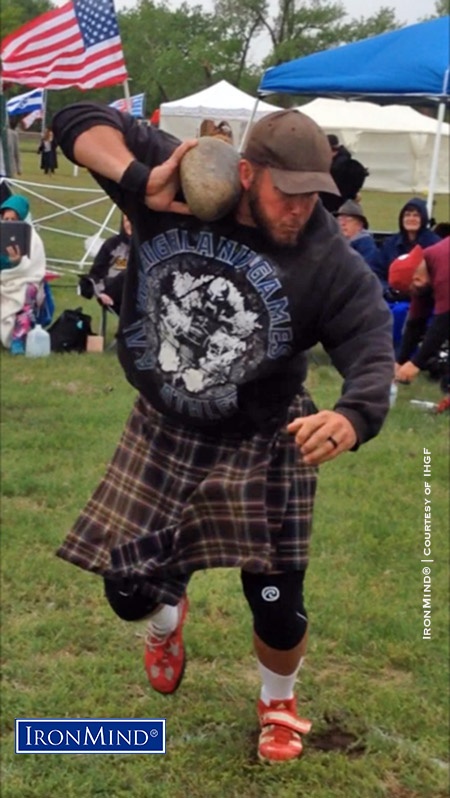 Skylar Arneson (shown) and Kyle Lillie turned up the heat at the 2017 Pikes Peak Highland Games, where Kyle Lillie won the Amateur A class. IronMind® | Courtesy of IHGF