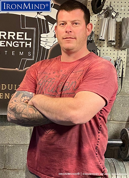 It's official: Stan Sallee has been certified on the IronMind Red Nail. Stan is 6’ 2’ tall, weighs 265 lb. and is 34 years old. IronMind® | Courtesy of Gil Goodman