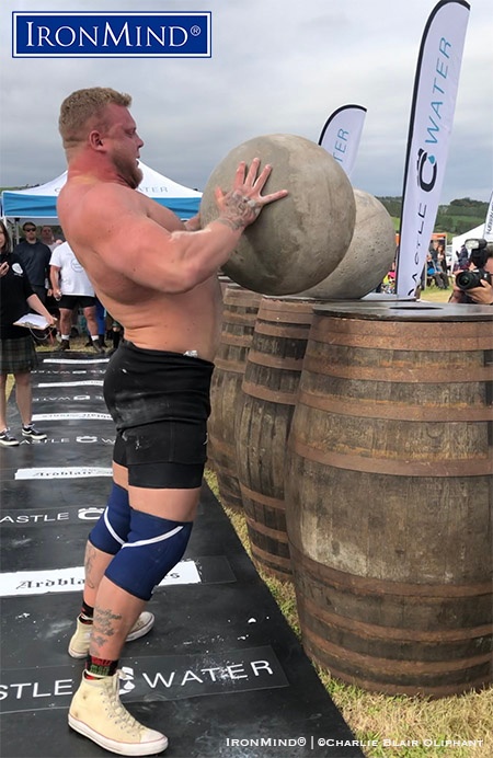 Tom Stoltman won the men’s title at the 2019 IHGF Scottish Stones of Strength finals, gaining himself a berth at the 2020 IHGF Stones of Strength World Challenge in Fefor, Norway. IronMind® | Charlie Blair Oliphant photo
