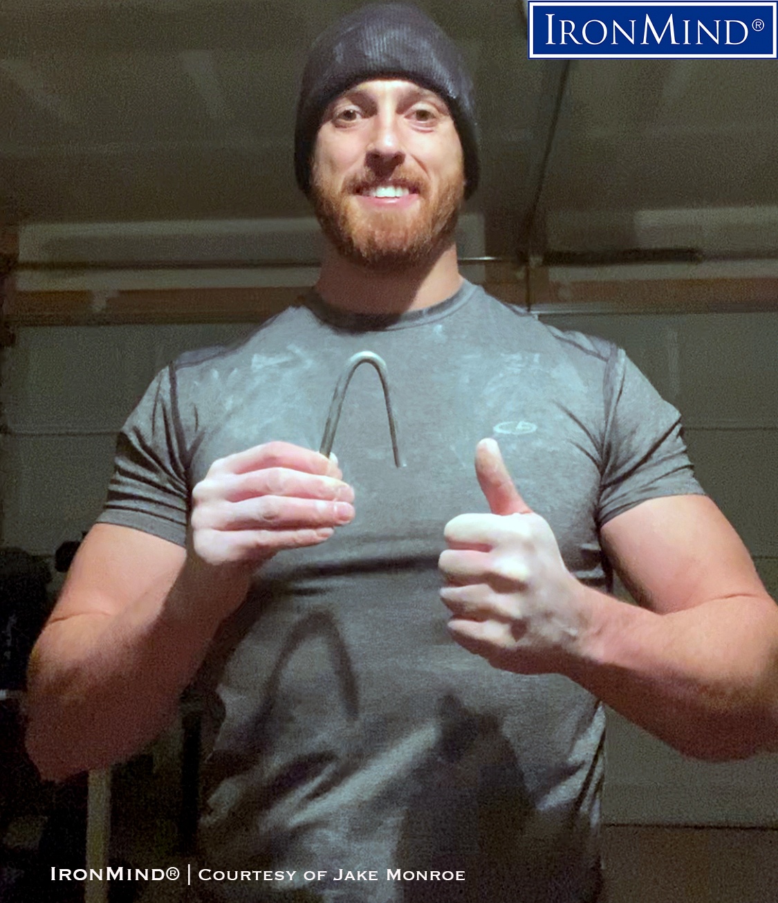 Drug-free powerlifter Jake Monroe has just been certified on the IronMind Red Nail. A Ph.D. student in exercise physiology who enjoys birding, hiking and “excellent Scotch whiskeys,” Monroe is 32 years old, 6 feet tall and weighs 202 lb. IronMind® | Courtesy of Jake Monroe