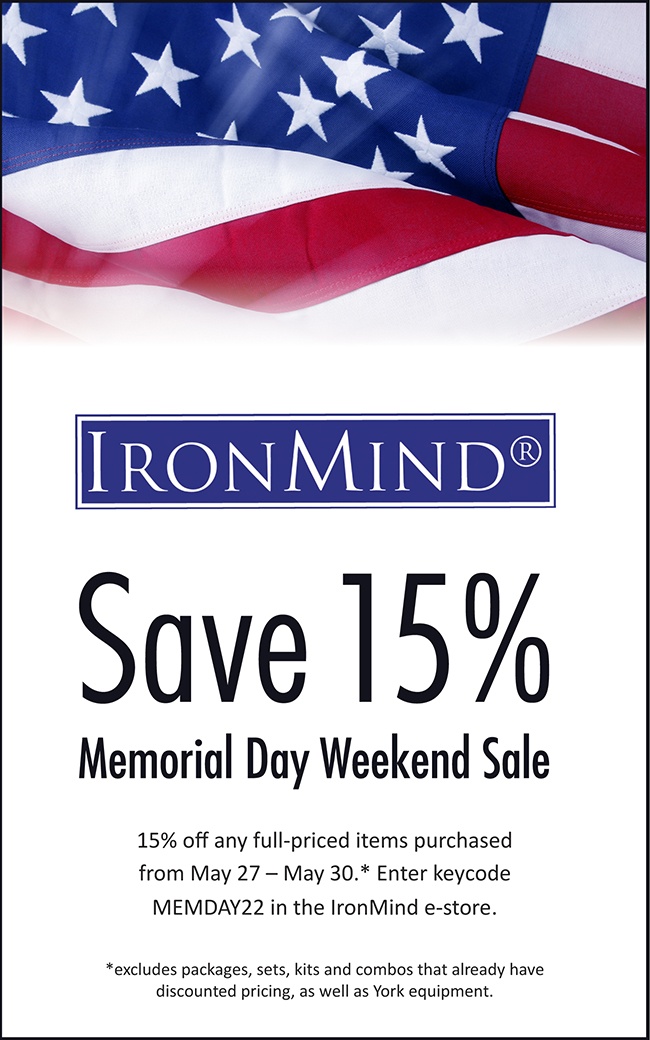 If you want cheap knockdown equipment most likely mass-produced in China, we can’t help you, but if you’re looking for inspiring designs featuring artisanal quality and industrial strength that have stood the test of time, come to IronMind. ©IronMind Enterprises, Inc.