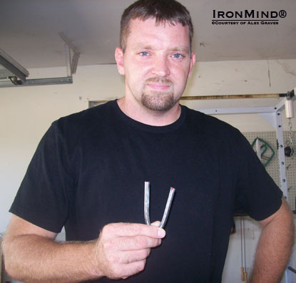 Alex Graves has just been certified on the IronMind Red Nail, adding to the list of Lone Star State residents who have distinguished themselves in the world of lower arm strength.  IronMind® | Courtesy of Alex Graves.