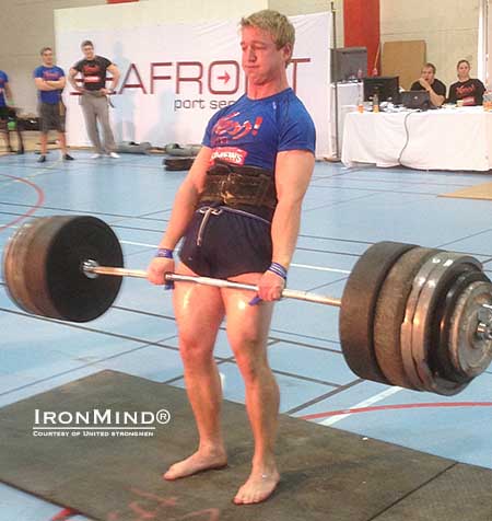 Andreas Valand produced a dominating win at the 2013 Norway's Strongest in the under 90-kg category, defending his title.  IronMind® | Photo courtesy of United Strongmen