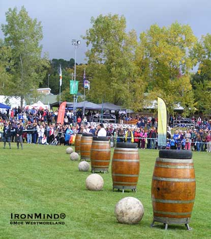 Here's the classic event layout for the Australian Stone Lifting Championships.  IronMind® | Photo courtesy of Moe Westmoreland.