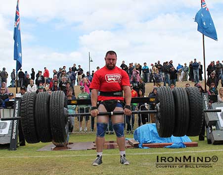 Ben Simpson has been called “a rising star in Australian strongman.”  IronMind® | Photo courtesy of Bill Lyndon.