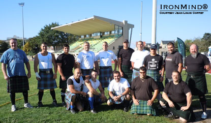 Interest in the Highland Games continues to grow in France and this year’s national championships drew 15 competitors.  IronMind® | Courtesy of Jean-Louis Coppet. 