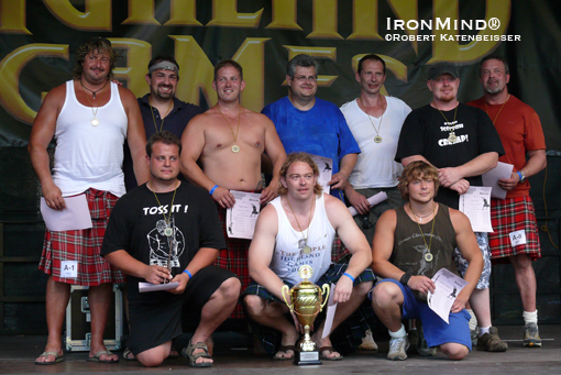 Here’s the field from the 2010 German Highland Games Championships.  IronMind® | Robert Katenbeisser photo.