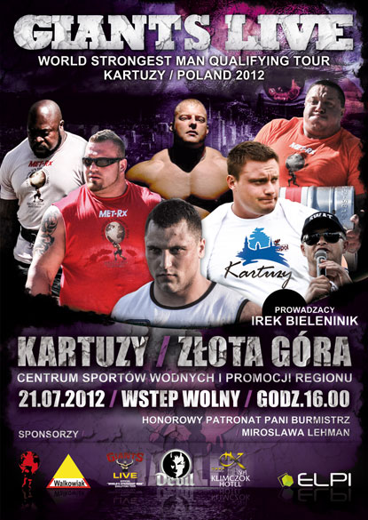 Giants Live—the official qualifying tour of the World’s Strongest Man contest—is coming to Poland this weekend for its final contest before WSM 2012.  IronMind® | Courtesy of Giants Live.