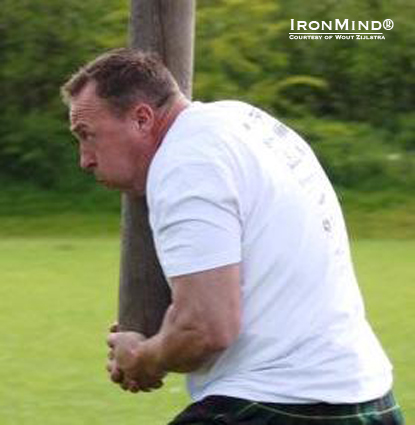 Hans Lolkema won the 2012 Winsum Highland Games.  IronMind® | Photo courtesy of Wout Zijlstra.