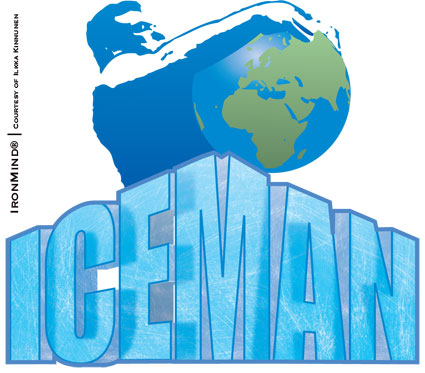 Strongman goes Arctic next year with the Iceman competition.  IronMind® | Artwork courtesy of Ilkka Kinnunen.
