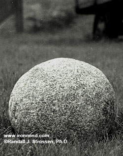 The Inver Stone at rest.  IronMind® | Randall J. Strossen photo. 