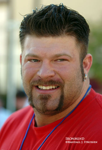 Jesse Marunde at the 2007 FitExpo, where he emceed the strongman contest. Thank you for the light you brought, Jesse . . . May you rest in peace. IronMind® | Randall J. Strossen, Ph.D. photo.