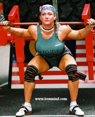 Jill Mills on her way to winning the 2002 World's Strongest Woman contest (Kuala Lumpur, Malaysia). IronMind® | Randall J. Strossen, Ph.D. photo.