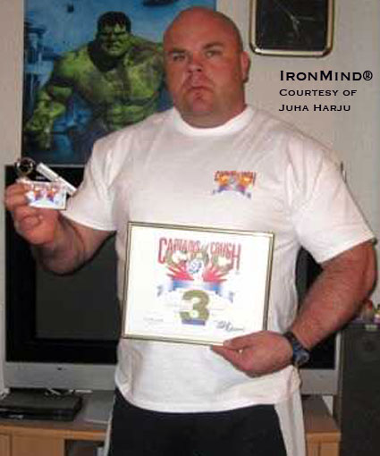 The Incredible Hulk has nothing on Finnish gripster Juha Harju.  IronMind® | Photo courtesy of Juha Harju.