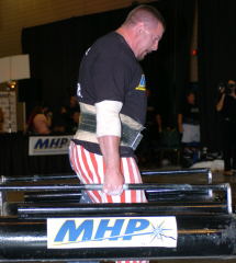 Karl Gillingham had a shining performance at the 2004 US Nationals (Atlanta, Georgia). IronMind® | Randall J. Strossen, Ph.D. photo.