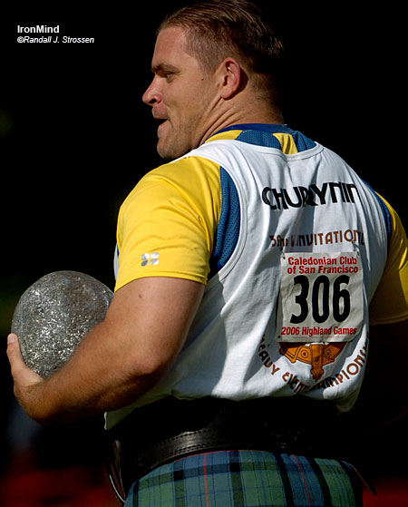 Kyrylo Chuprynin (Ukraine) comes to mind when considering the type of competitor Douglas Edmunds envisions for his Gododdin Games. IronMind® | Randall J. Strossen, Ph.D. photo.
