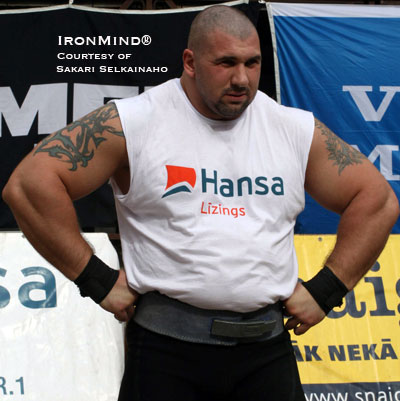 Mareks Leitis (Latvia) will be competing in the 2009 European Rolling Thunder® Championships on April 18 in Helsinki, Finland. IronMind® | Photo courtesy of Sakari Selkäinaho.