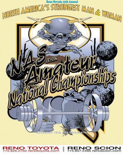 Pro cards, titles, and future invitations are on the line at the NAS nationals this weekend at the Grand Sierra Resort in Reno.  IronMind® | Courtesy of NAS.  