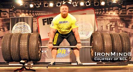 Krzysztof Radzikowski is the current leader in the MHP Strongman Champions League.  IronMind® | Courtesy of SCL