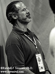 No armchair or keyboard expert, three-time US Olympic weightlifting team coach Jim Schmitz knows the trenches well: At the 2001 World Weightlifting Championships (Antalya, Turkey), Jim got the call to coach the only US lifter who made the trip, Jackie Berube. IronMind® | Photo by Randall J. Strossen, Ph.D.