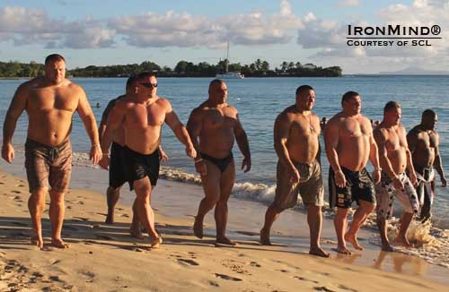 With the 2012 SCL finalists providing security, we'll bet that there were no problems on the beach in Martinique that day.  IronMind® | Photo courtesy of SCL.