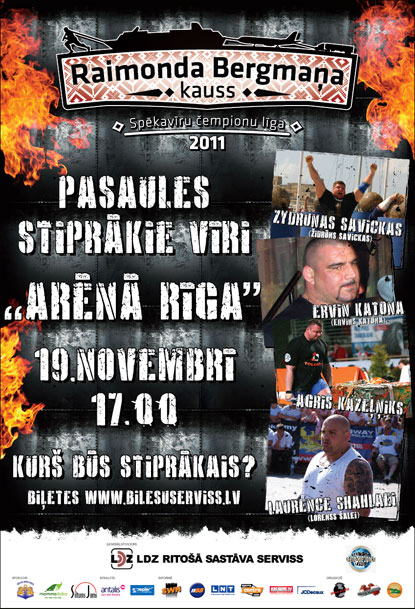 Raimunds Bergmanis organized SCL Latvia, which will bring some of the biggest names in strongman to Latvia’s largest hockey arena this weekend.  IronMind® | Courtesy of SCL.