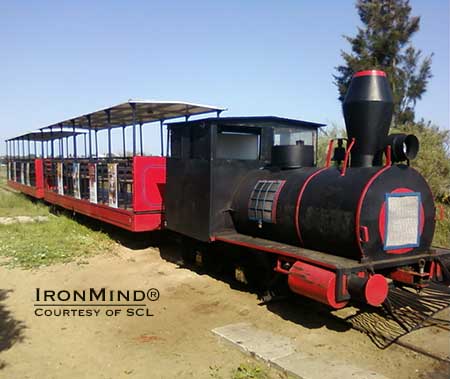 SCL cofounder Marcel Mostert has long likened Strongman Champions League to a train and this weekend, this is the train that will take the strongman competitors to their events on the beach.  IronMind® | Courtesy of SCL.