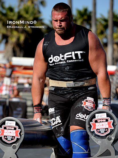 The very popular British strongman Terry Hollands has expressed an interest in coming to the FitExpo for the All-American Strongman Challenge, Odd Haugen told IronMind today.  IronMind® | Randall J. Strossen photo.