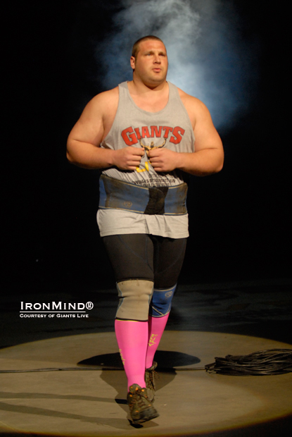 Terry Hollands, a smoking hot strongman, is among the headliners set to compete at the Giants Live British Championships on May 26. IronMind® | Photo courtesy of Giants Live. 