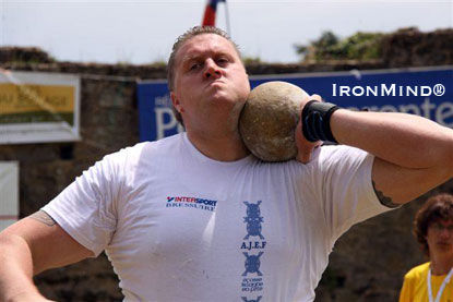 Highland Games competitor Tommy de Bruijn, citing injuries, has withdrawn from the 2010 IHGF season.  IronMind® | Photo courtesy of Francis Brebner.