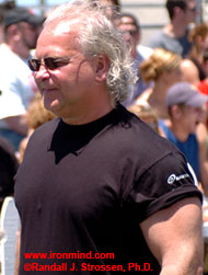 Returning to the scene where he was a bodybuilder in his youth, Ulf Bengtsson was on hand for the MET-Rx Grand Prix, the first event the 2005 World's Strongest Man Super Series (Venice, California). IronMind® | Randall J. Strossen, Ph.D. photo.