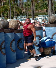 Vasyl Virastiuk wins his duel with Zydrunas Savickas. IronMind® | Randall J. Strossen, Ph.D.