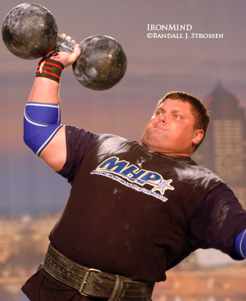 Zydrunas Savickas, who dominates the Arnold strongman contest, is the defending IFSA World Champion and has got to be favored to repeat in South Korea later this year. IronMind® | Randall J. Strossen, Ph.D. photo.