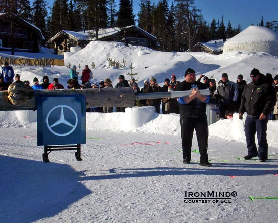 Strongman is about size and scale: “In this picture it is easy to see how big the Conan’s Wheel is . . . a circle of 80 meters, eh!!!,” Marcel Mostert told IronMind.  IronMind® | Courtesy of SCL. 