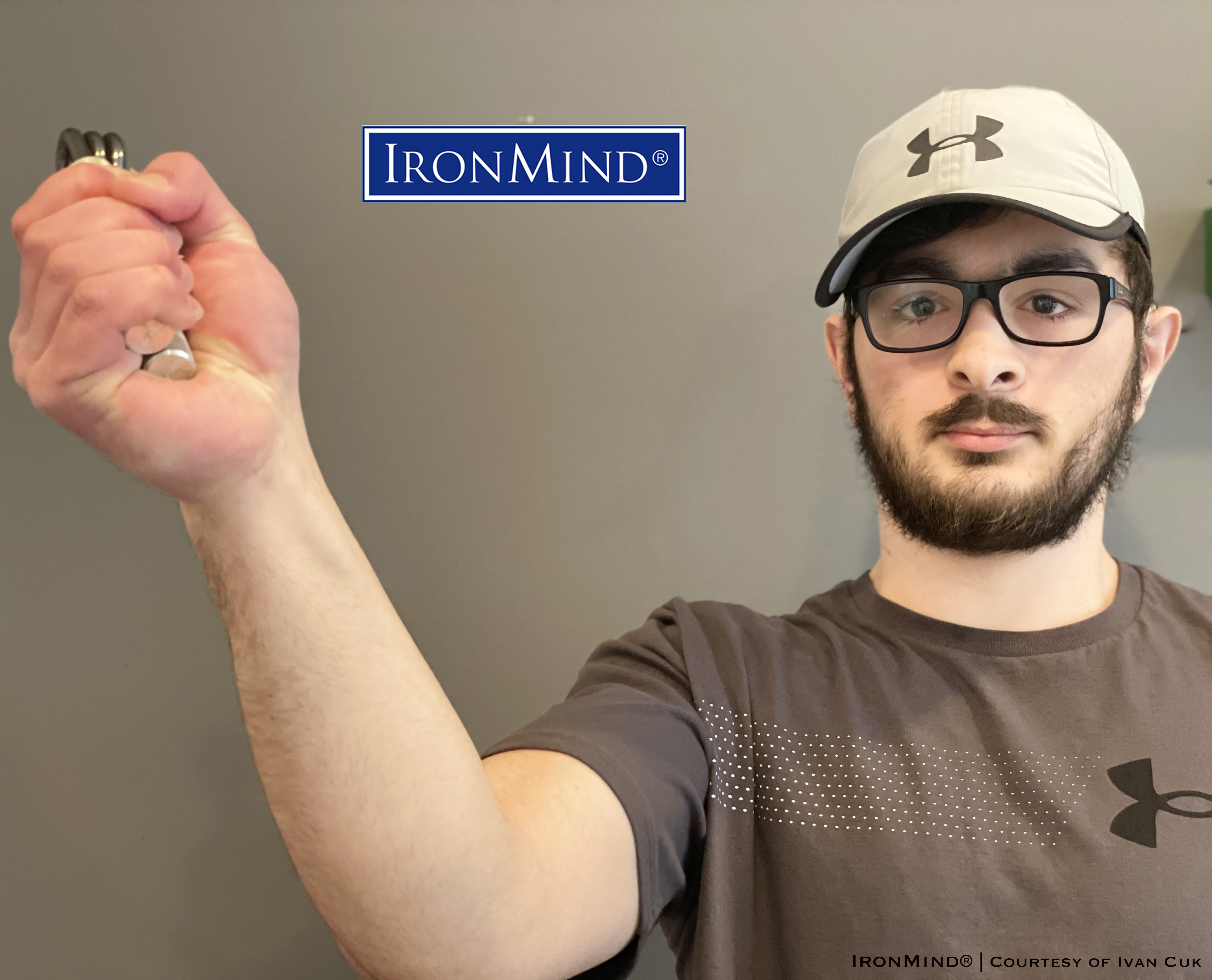 He’s 18 and has certified on the IronMind Captains of Crush No. 3 gripper: Ivan Cuk is 6 feet tall and weighs 185 lb. IronMind® | Courtesy of Ivan Cuk